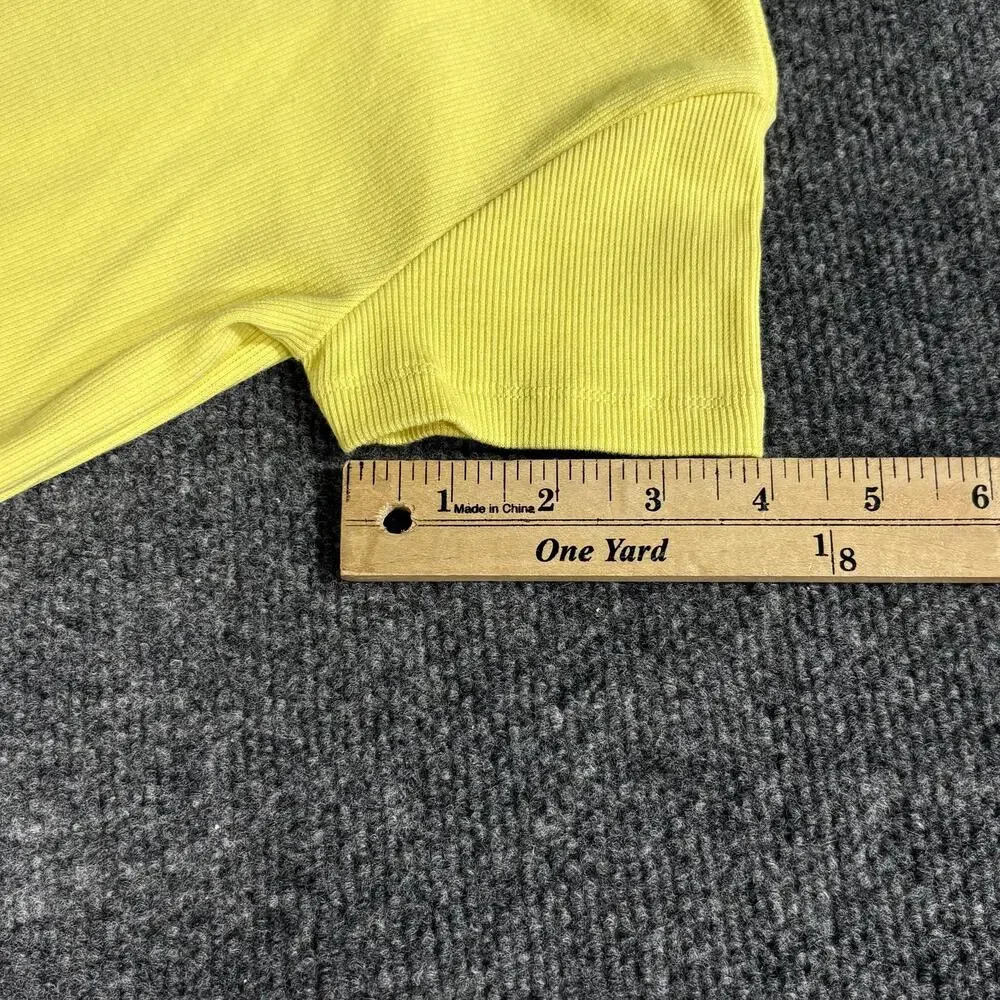 Molo Dress Girls 7-8 Yellow Floral Print Short Sleeve Organic Cotton Fit Flare